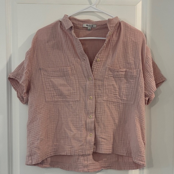 Madewell Tops - Madewell Mauve Button Down Shirt